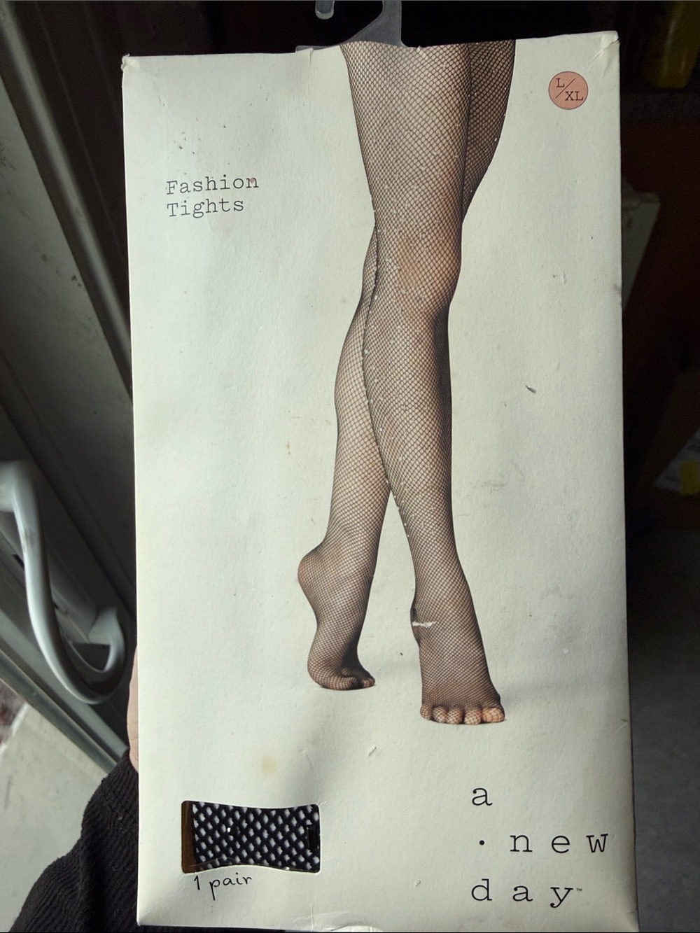 a new day Black Fishnet Tights - Classic Sheer Style
